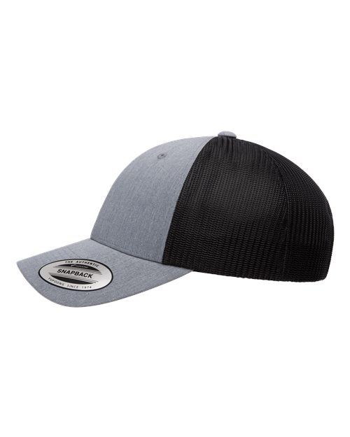 YP Classic Elite Cap - Heather Grey / Black