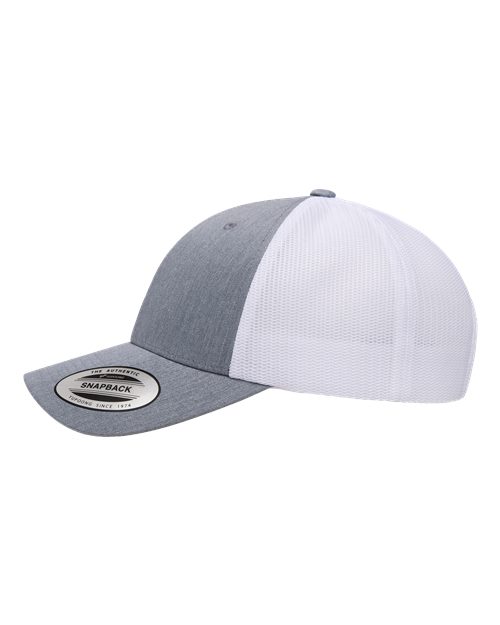 YP Classic Elite Cap - Heather Grey / White