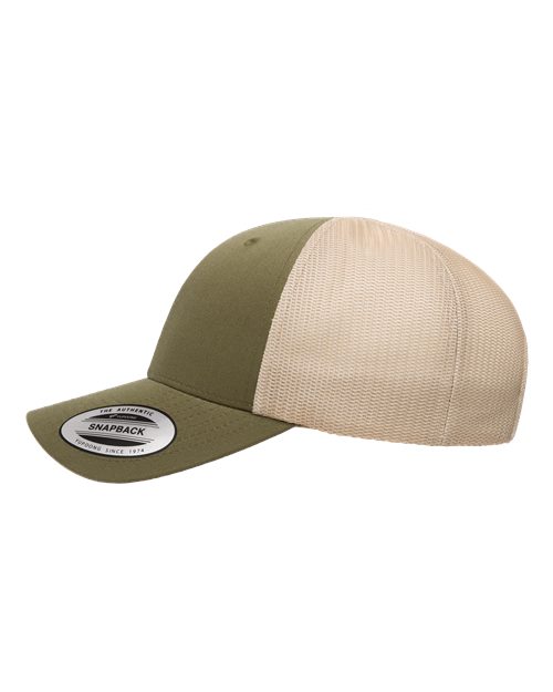 YP Classic Elite Cap - Moss Green / Khaki