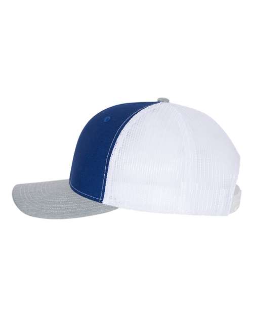 Richardson 112 Snapback Royal Blue / White / Heather Grey