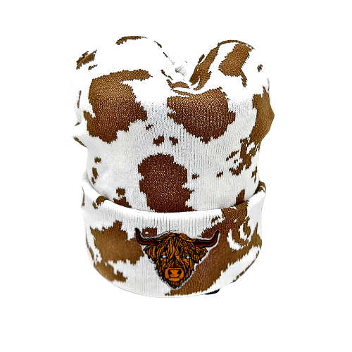 Embroidered Highland Cow Beanie - Limited Edition