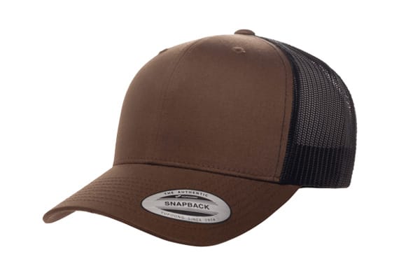Yupoong 6606 Retro Trucker Color: Coyote Brown/ Black