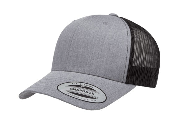 Yupoong 6606 Retro Trucker Color: Heather Grey/ Black