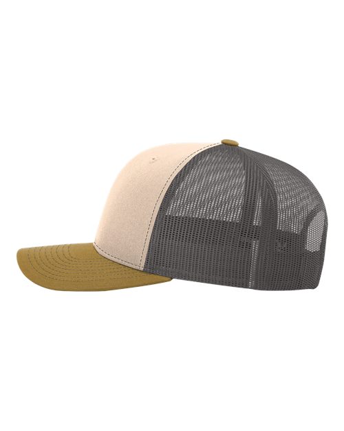 Richardson 112 Snapback Mink Beige / Charcoal / Amber Gold