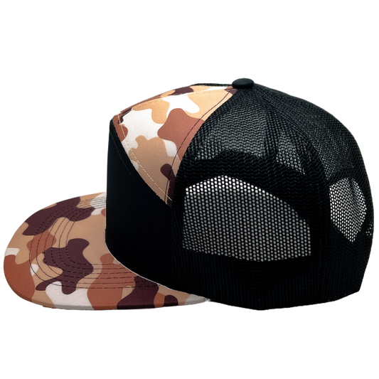 BC Wholesale Blank 7-Panel MuddyDuck Camo/Black