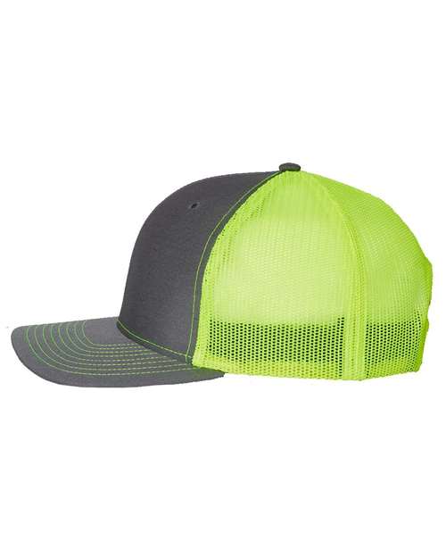 Richardson 112 Snapback Charcoal / Neon Yellow