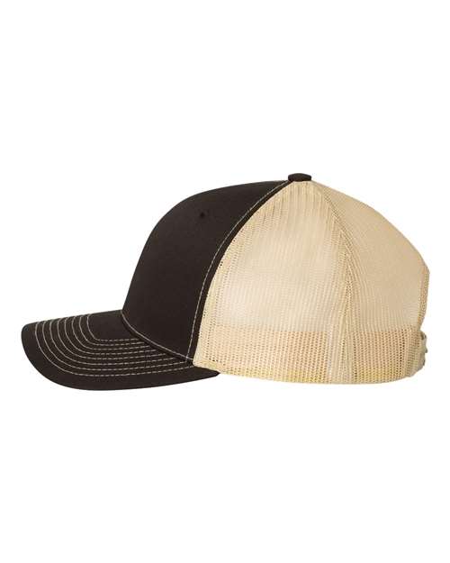 Richardson 112 Snapback Black/ Vegas Gold