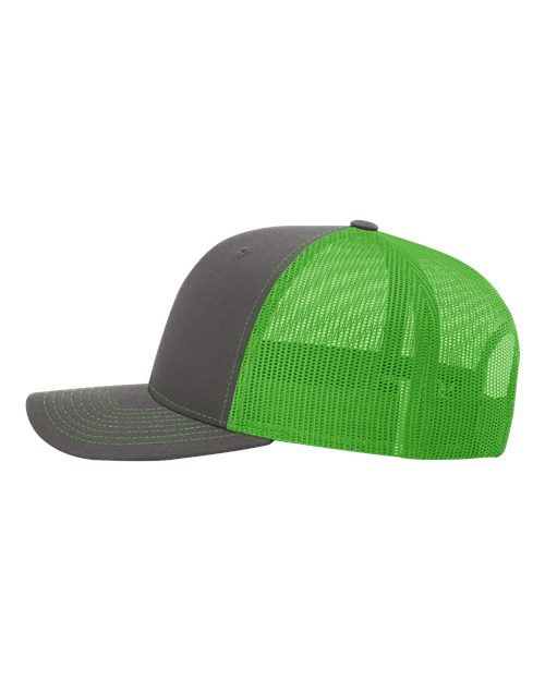 Richardson 112 Snapback Charcoal / Neon Green