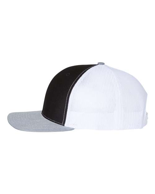 Richardson 112 Snapback Black/ White / Heather Grey