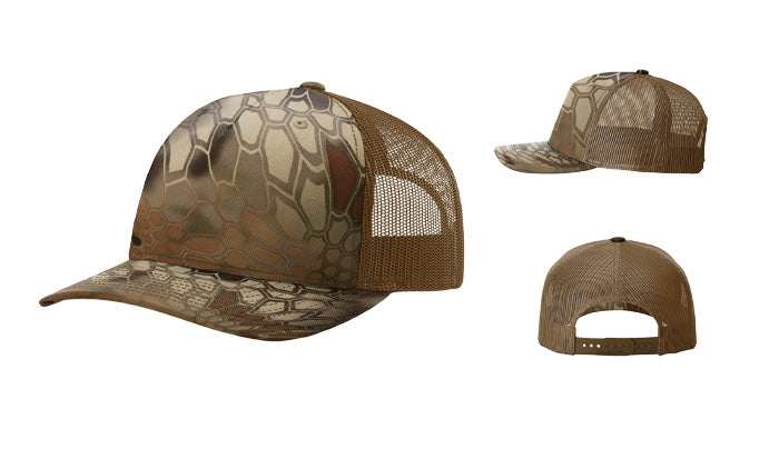Richardson 112PFP Printed 5-Panel Trucker Color: Kryptek Highlander/ Buck