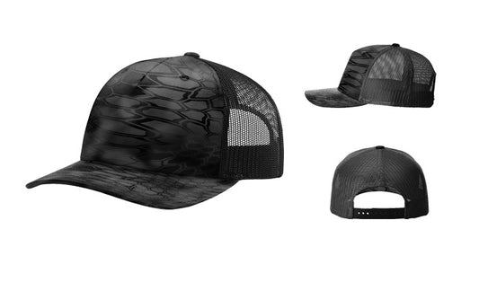 Richardson 112PFP Printed 5-Panel Trucker Color: Kryptek Typhon/ Black