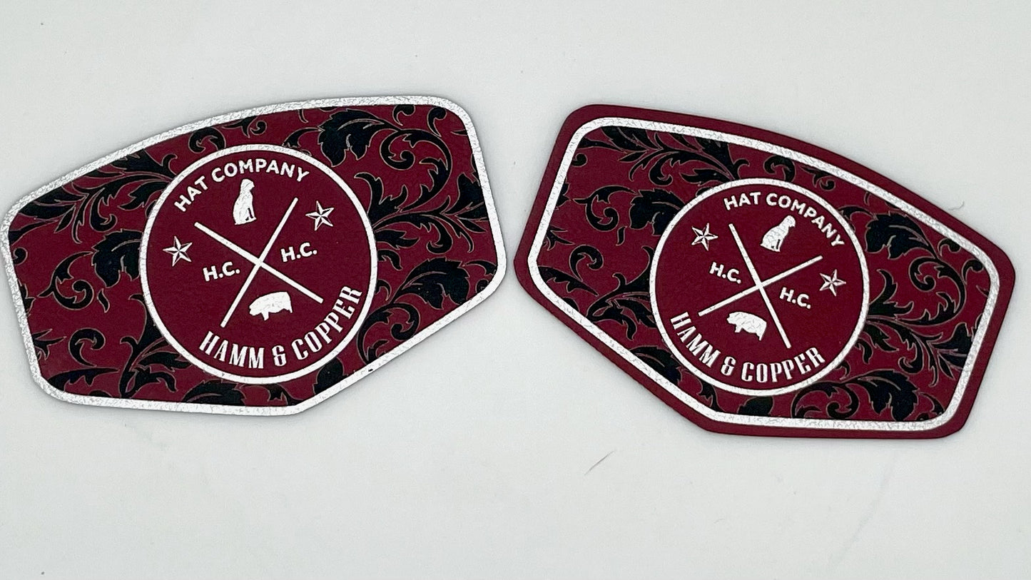 Tri-Layer Cruelty-Free Maroon/Silver