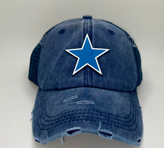 D.Cowboys Distressed Hat