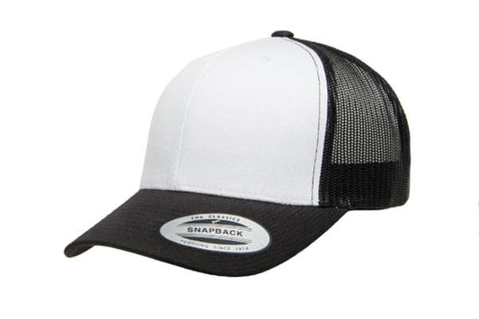 Yupoong 6606 Retro Trucker Color: Black/ White