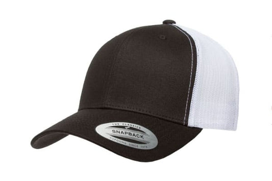 Yupoong 6606 Retro Trucker Color: Black/ White