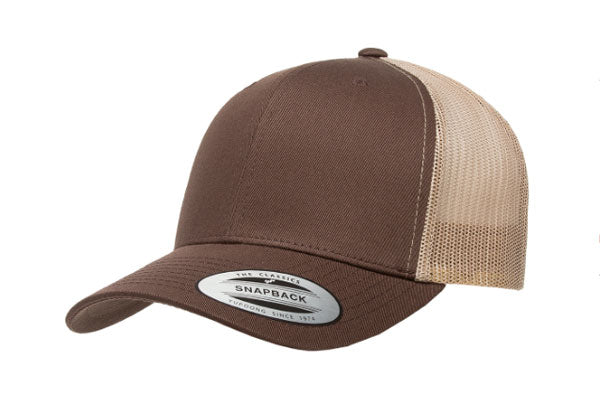 Yupoong 6606 Retro Trucker Color: Brown/ Khaki