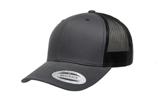 Yupoong 6606 Retro Trucker Color: Charcoal/ Black