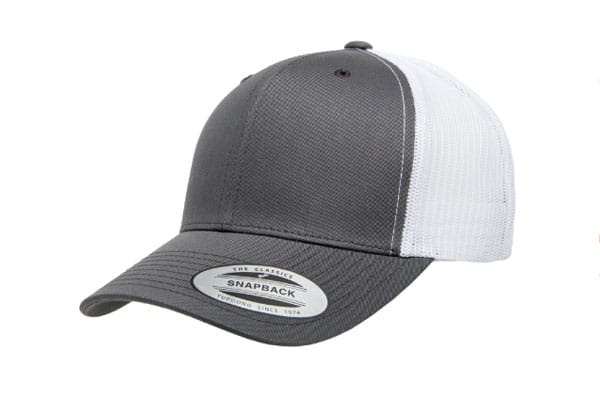 Yupoong 6606 Retro Trucker Color: Charcoal/ White