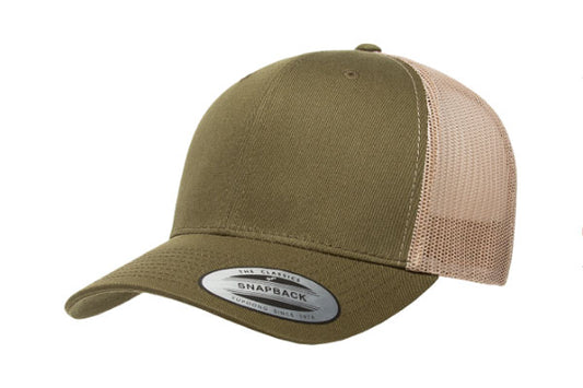 Yupoong 6606 Retro Trucker Color: Moss/ Khaki