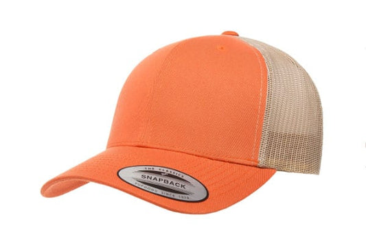 Yupoong 6606 Retro Trucker Color: Orange/ Khaki