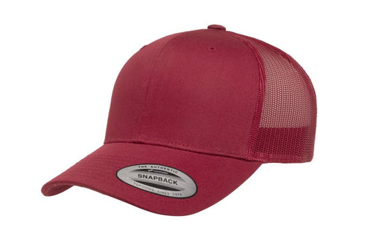 Yupoong 6606 Retro Trucker Color: Cranberry