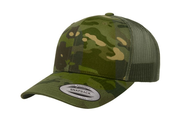 Yupoong 6606 Retro Trucker Color: Multicam Tropic/ Green