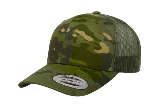 Yupoong 6606 Retro Trucker Color: Multicam Tropic/ Green