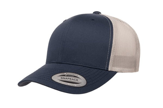Yupoong 6606 Retro Trucker Color: Navy/ Silver