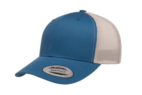 Yupoong 6606 Retro Trucker Color: Steel Blue/ Silver